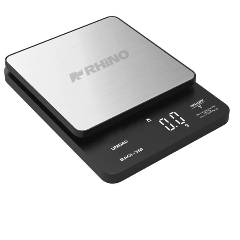 BACI-3M RHINO Báscula Digital de Precisión de 0.1 g con Capacidad de 3 kg