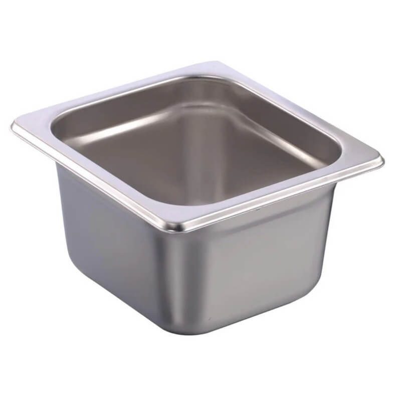 INAS-4 CALEDONIA Inserto Sexto 4" / 2.8 Litros de Acero Inoxidable 17.5 x 16 x 10.16 cm