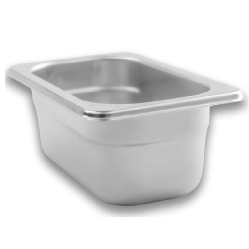 INAN-2.5 CALEDONIA Inserto Noveno 2.5" / 0.7 Litros de Acero Inoxidable 17.5 x 11 x 6.35 cm