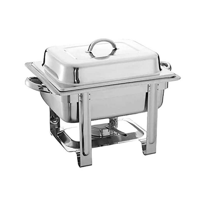 CHEME-4 CALEDONIA Chafer Económico Medio 4 Litros de Acero Inoxidable