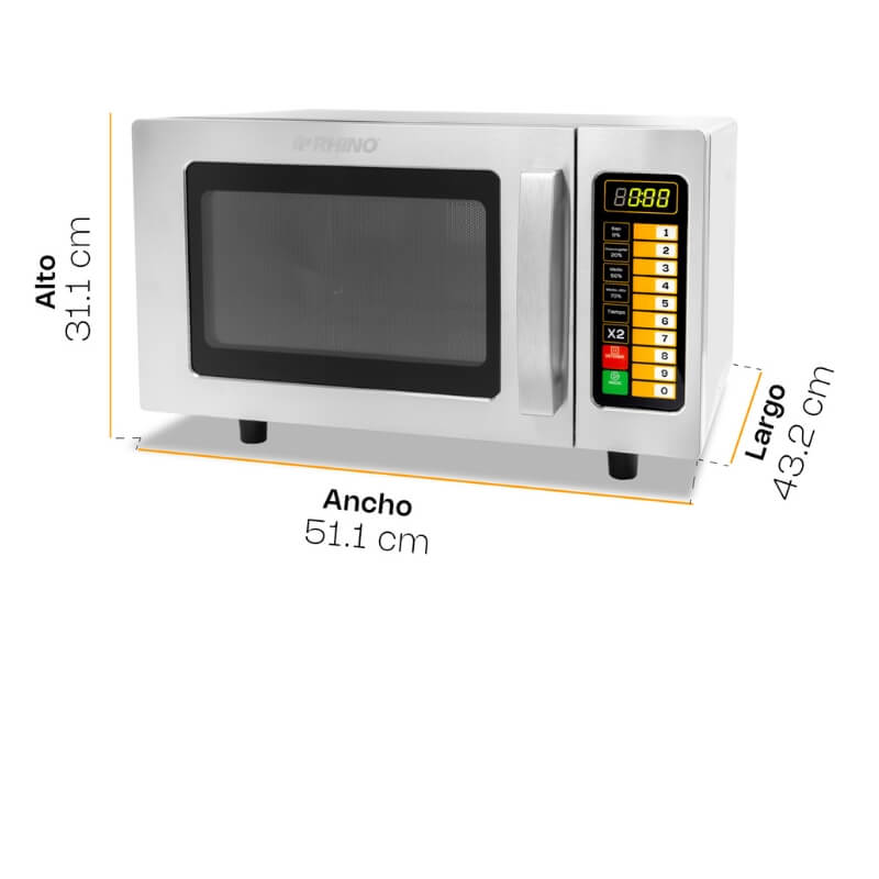 HOMIC-09D RHINO Horno de Microondas 0.9 pies Digital - Imagen 10
