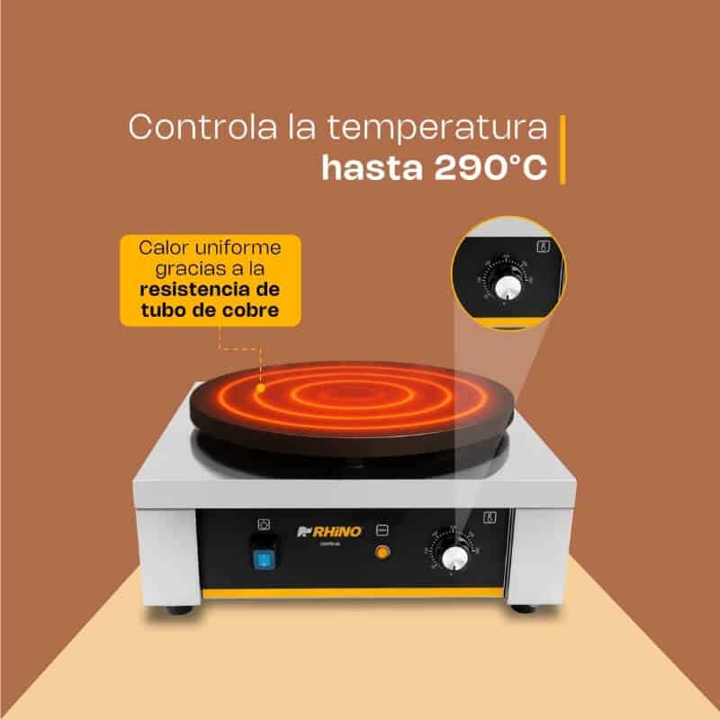 CREPE-40 RHINO Crepera Eléctrica con Plato de 40 cm - Imagen 10