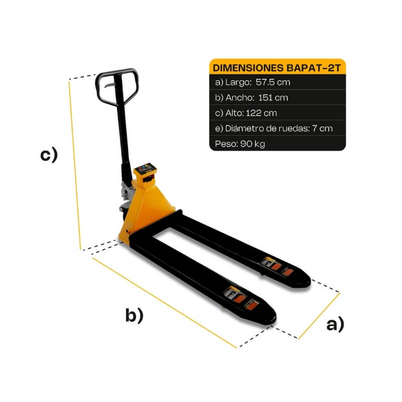 BAPAT-2T RHINO Báscula de Patín 2 Toneladas con Indicador Integrado - Imagen 15
