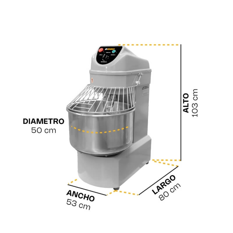 AMASA-50 RHINO Amasadora Industrial 50 litros - Imagen 11