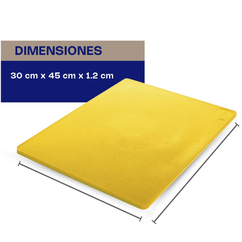 TAPACO-12AM CALEDONIA Tablas para cortar 12" 30 x 45 x 1.2 cm Amarillo - Imagen 2