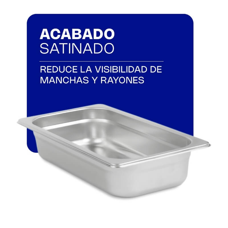 INAT-2.5 CALEDONIA Inserto Tercio 2.5" / 2.5 Litros de Acero Inoxidable 33 x 17.8 x 6.35 cm - Imagen 2