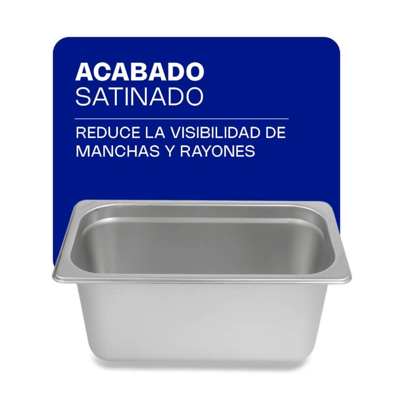 INAT-6 CALEDONIA Inserto Tercio 6" / 5.6 Litros de Acero Inoxidable 33 x 17.8 x 15.24 cm - Imagen 2