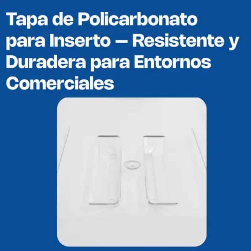TAENPO-RA CALEDONIA Tapa de Inserto Entero Ranurada de Policarbonato 53 x 33 x 1 cm - Imagen 2