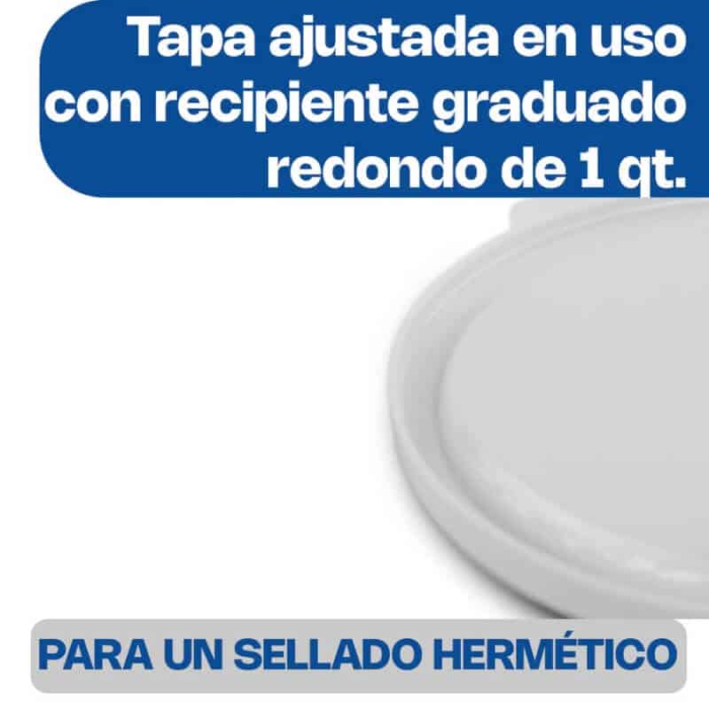 TAPERE-1B CALEDONIA Tapa de Polietileno para Recipiente Redondo - Imagen 2