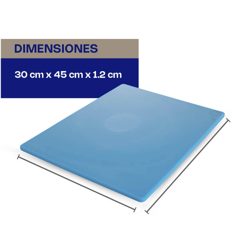 TAPACO-12A CALEDONIA Tablas para cortar 12" 30 x 45 x 1.2 cm Azul - Imagen 2