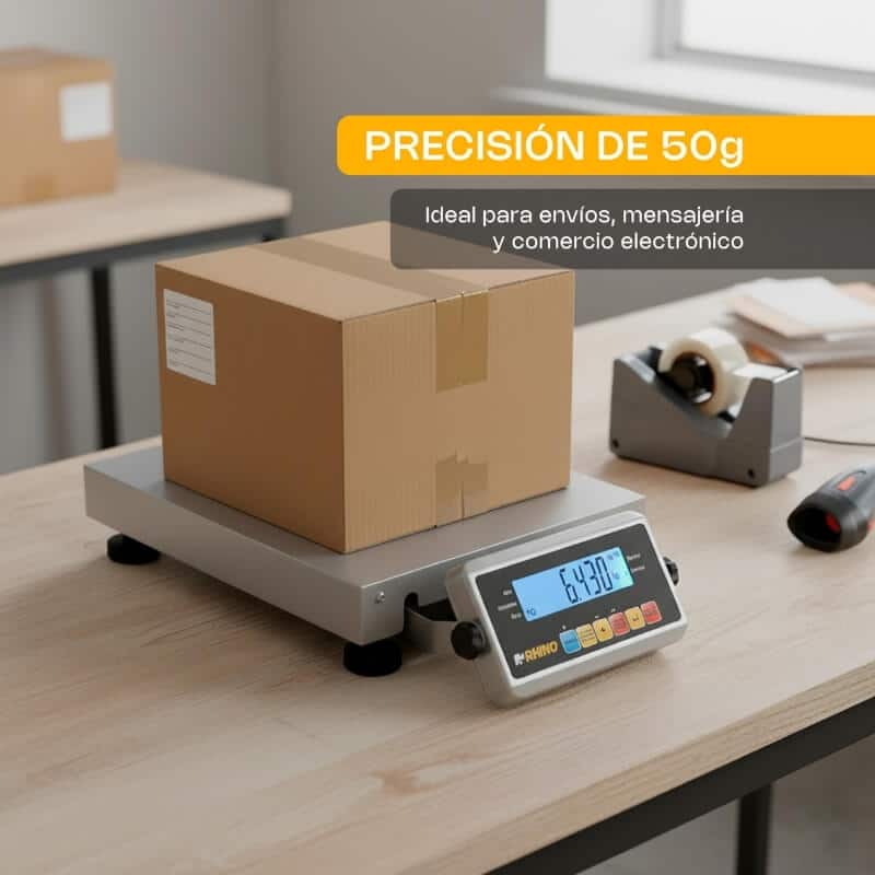 BAPAQUE-150 RHINO Báscula de Plataforma para Paquetería 150 kg - Imagen 2