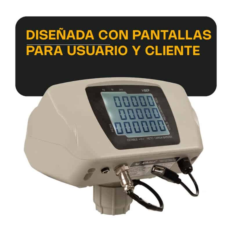 I-SEP RHINO Indicador para Plataforma Peso, Precio y Total con Puerto USB - Imagen 2