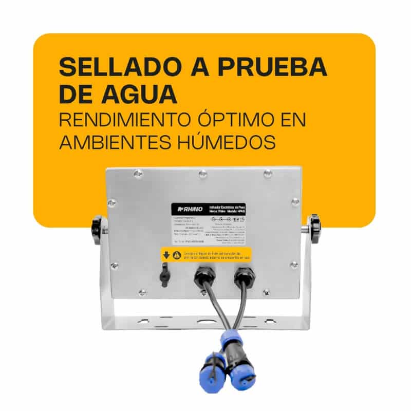 I-PAG RHINO Indicador para Plataforma a Prueba de Agua con Puerto GX16 de 3 pines - Imagen 2