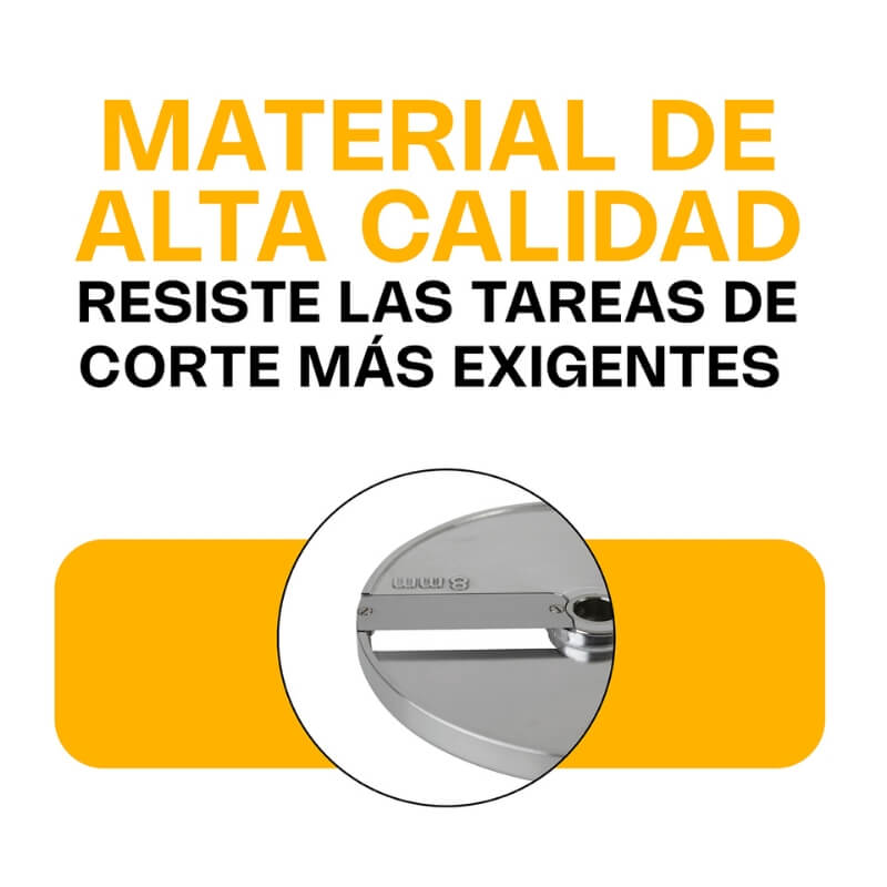 DIPRO-CO-8 RHINO Disco para Procesador de Alimentos Corte Regular 8 mm - Imagen 3