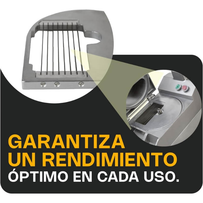 DIPRO-FR-8 RHINO Disco para Procesador de Alimentos Corte a la Francesa 8 mm - Imagen 3