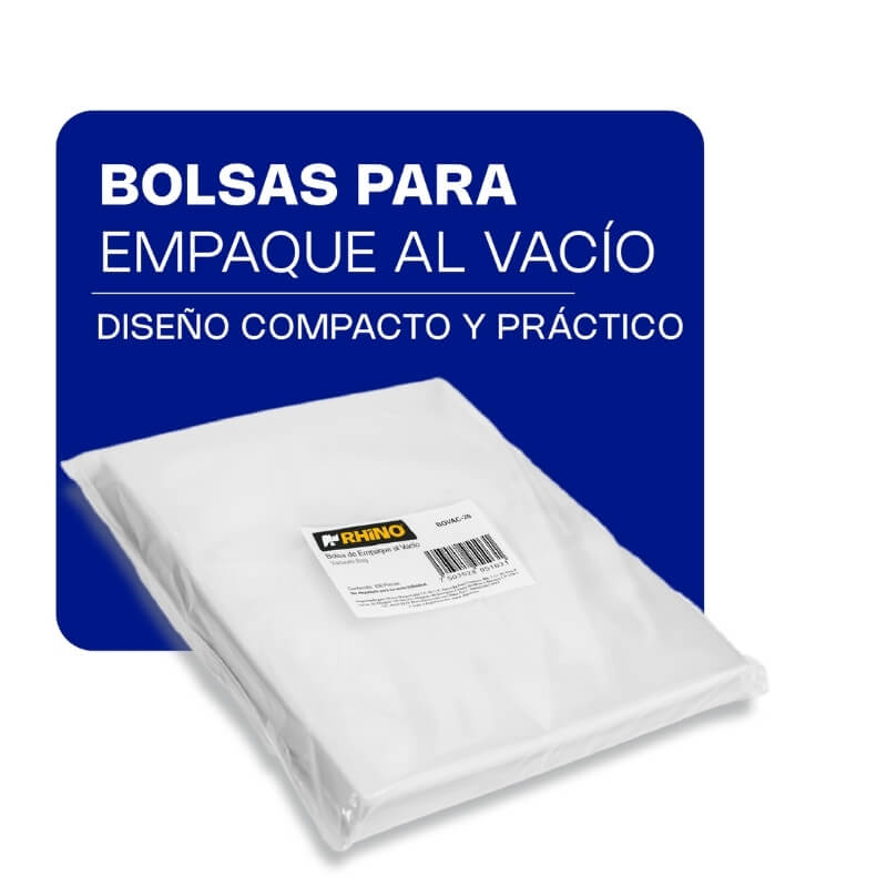 BOVAC-20 RHINO Bolsa para Empacadora al Vacío 15 x 20 cm - Imagen 3