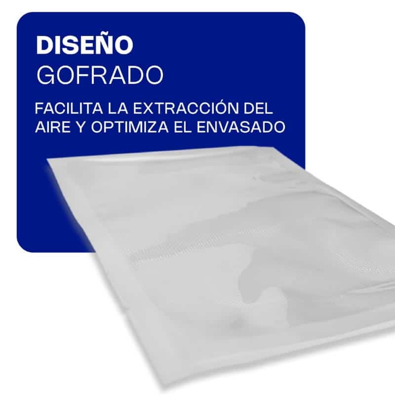 BOVAC-23A RHINO Bolsa Gofradas para Empacadora al Vacío 20 x 30 cm - Imagen 3