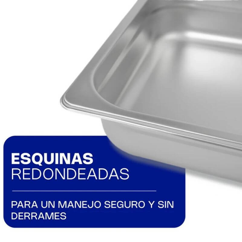 INAM-2.5 CALEDONIA Inserto Medio 2.5" / 3.8 Litros de Acero Inoxidable 32.5 x 26.5 x 6.35 cm - Imagen 3