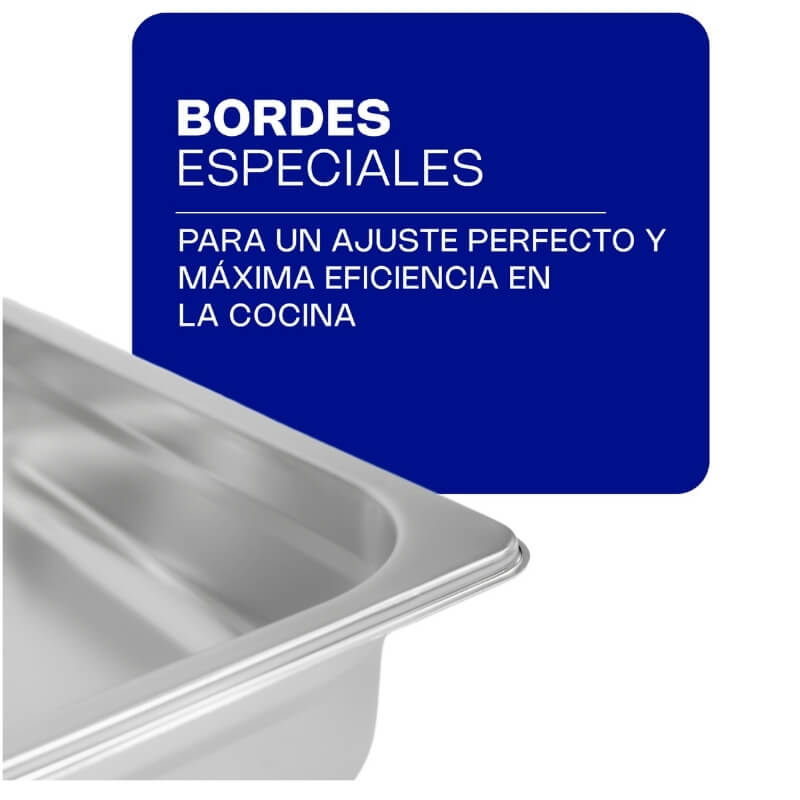 INAT-2.5 CALEDONIA Inserto Tercio 2.5" / 2.5 Litros de Acero Inoxidable 33 x 17.8 x 6.35 cm - Imagen 3