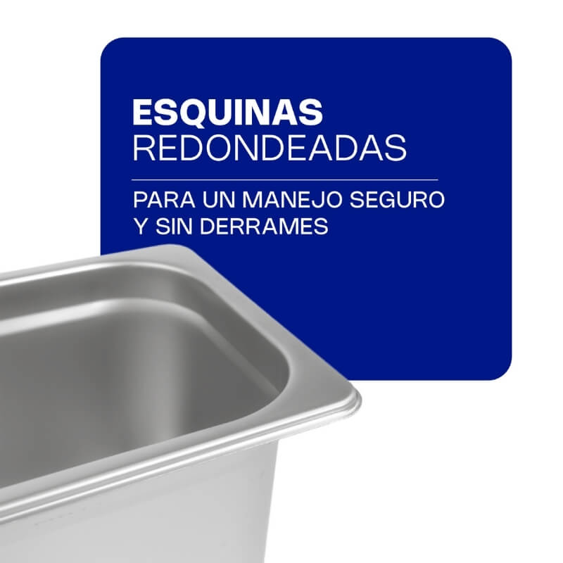 INAT-6 CALEDONIA Inserto Tercio 6" / 5.6 Litros de Acero Inoxidable 33 x 17.8 x 15.24 cm - Imagen 3