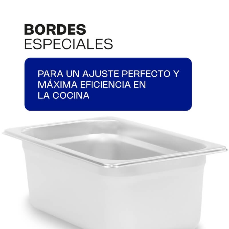INAC-4 CALEDONIA Inserto Cuarto 4" / 2.8 Litros de Acero Inoxidable 26.5 x 16.2 x 10.16 cm - Imagen 4