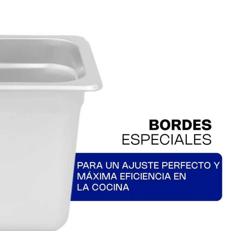 INAS-6 CALEDONIA Inserto Sexto 6" / 4.1 Litros de Acero Inoxidable 17.5 x 16 x 15.24 cm - Imagen 3
