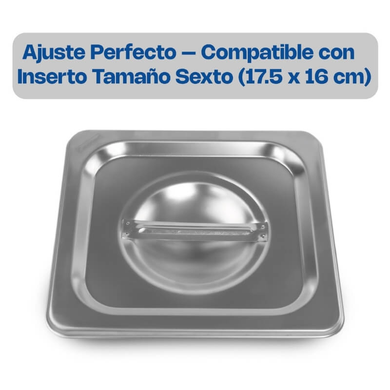 TASE-COM CALEDONIA Tapa de Inserto Sexto de Acero Inoxidable 17.5 x 16 x 1 cm - Imagen 3