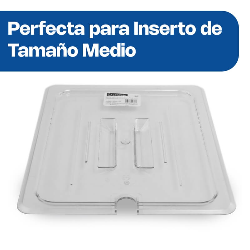 TAMEPO-RA CALEDONIA Tapa de Inserto Medio Ranurada de Policarbonato 32 x 26 x 1 cm - Imagen 3