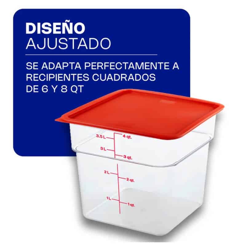 TAPECU-68R CALEDONIA Tapa de Polietileno para Recipiente Cuadrado - Imagen 3
