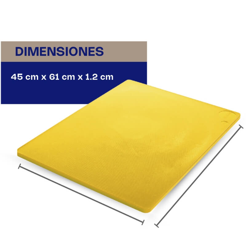 TAPACO-18AM CALEDONIA Tablas para cortar 15" 46 x 61 x 1.2 cm Amarillo - Imagen 3