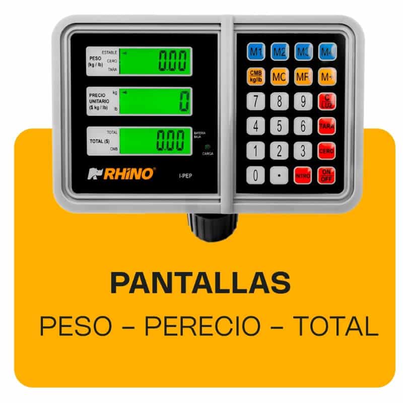 I-PEP RHINO Indicador para Plataforma Peso, Precio y Total - Imagen 3