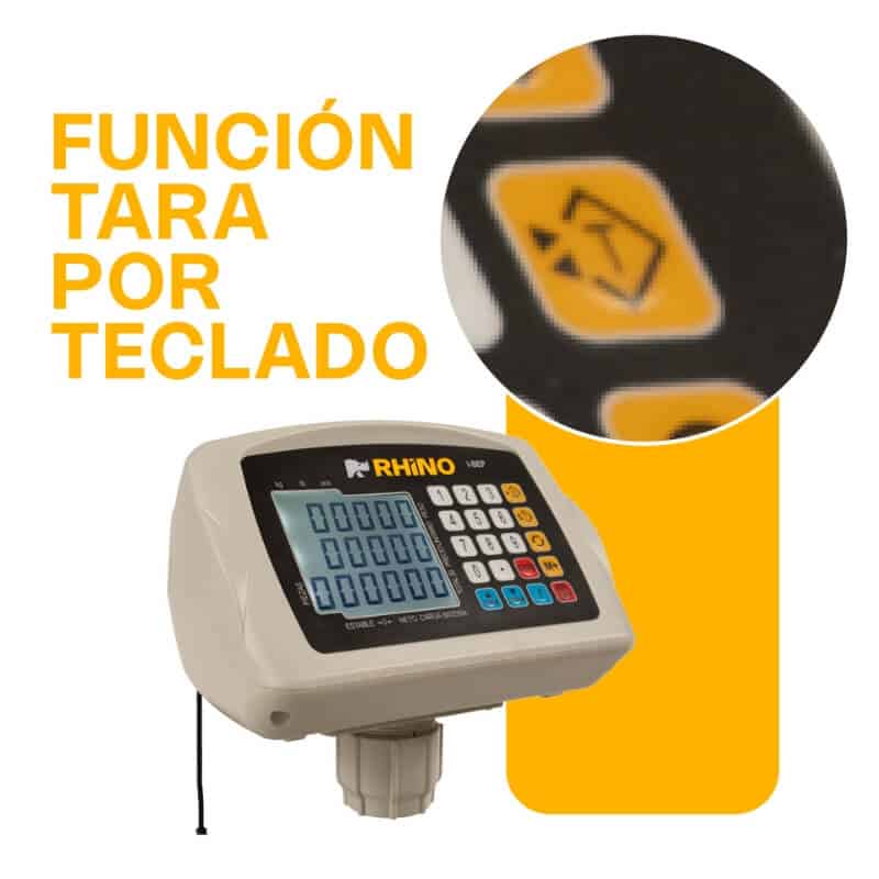 I-SEP RHINO Indicador para Plataforma Peso, Precio y Total con Puerto USB - Imagen 3