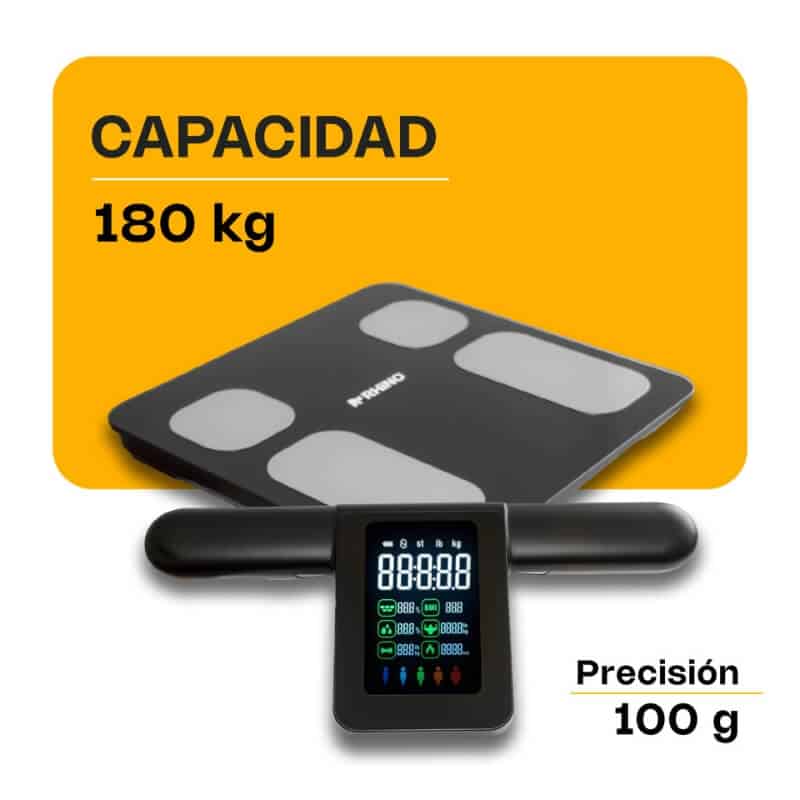 BIOMA-180 RHINO Báscula Inteligente de Pesaje Corporal con 8 Electrodos 180 kg - Imagen 3