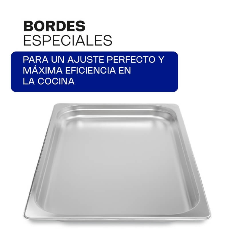 INAE-1.5 CALEDONIA Inserto Entero 1.5" / 4.8 Litros de Acero Inoxidable 33 x 53.5 x 3.81 cm - Imagen 5