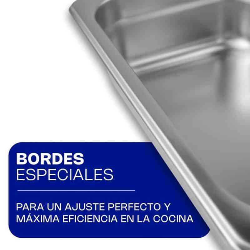 INAM-2.5 CALEDONIA Inserto Medio 2.5" / 3.8 Litros de Acero Inoxidable 32.5 x 26.5 x 6.35 cm - Imagen 4