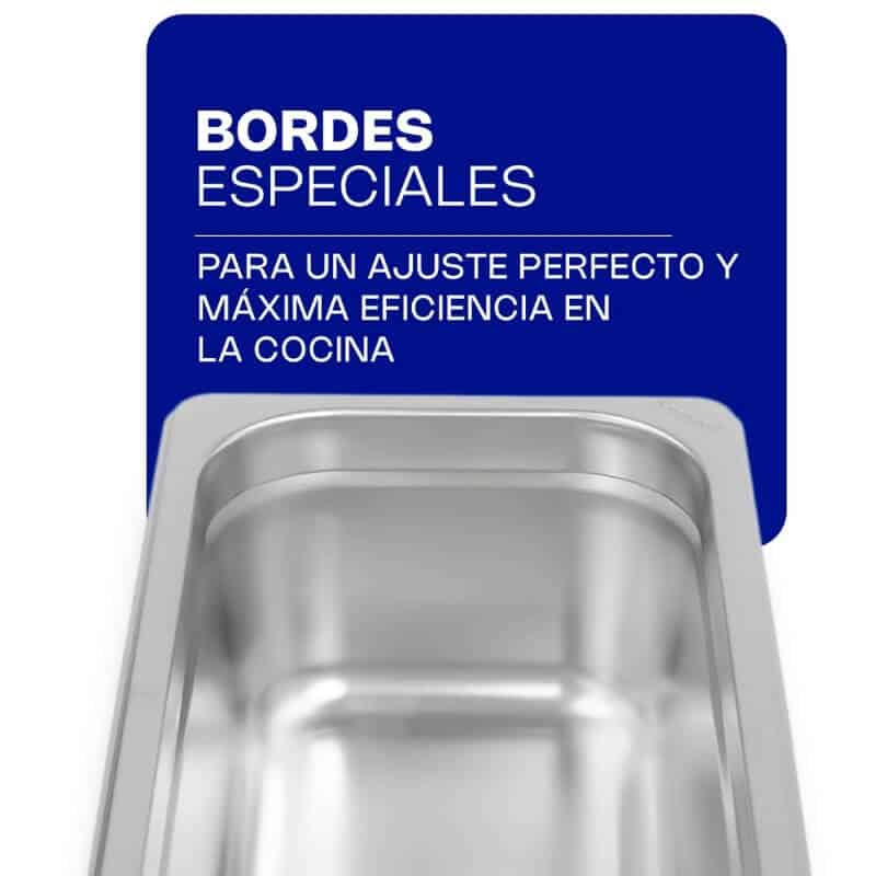 INAT-4 CALEDONIA Inserto Tercio 4" / 3.8 Litros de Acero Inoxidable 33 x 17.8 x 10.16 cm - Imagen 4