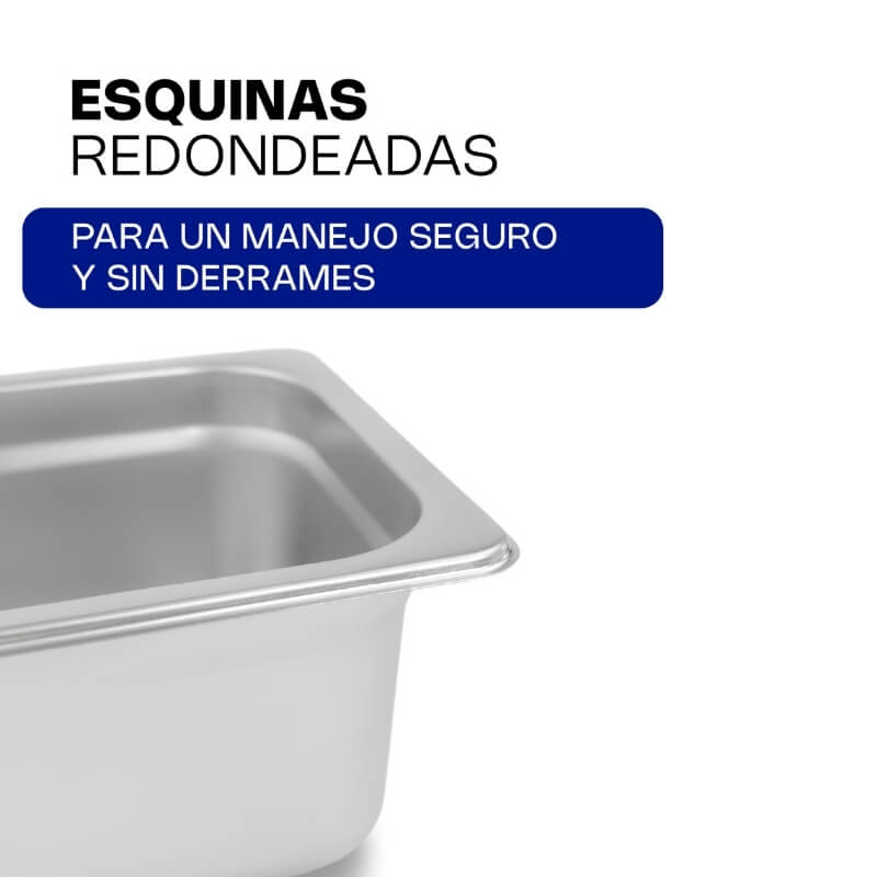 INAC-4 CALEDONIA Inserto Cuarto 4" / 2.8 Litros de Acero Inoxidable 26.5 x 16.2 x 10.16 cm - Imagen 5