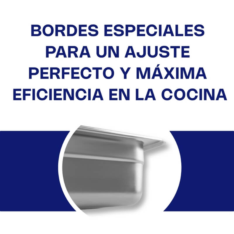 INAN-2.5 CALEDONIA Inserto Noveno 2.5" / 0.7 Litros de Acero Inoxidable 17.5 x 11 x 6.35 cm - Imagen 4