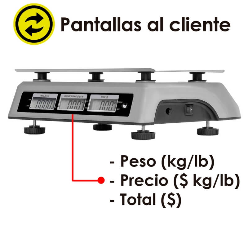 BAR-6 RHINO Bascula Peso - Precio Multifunciones 20 kg - Imagen 4
