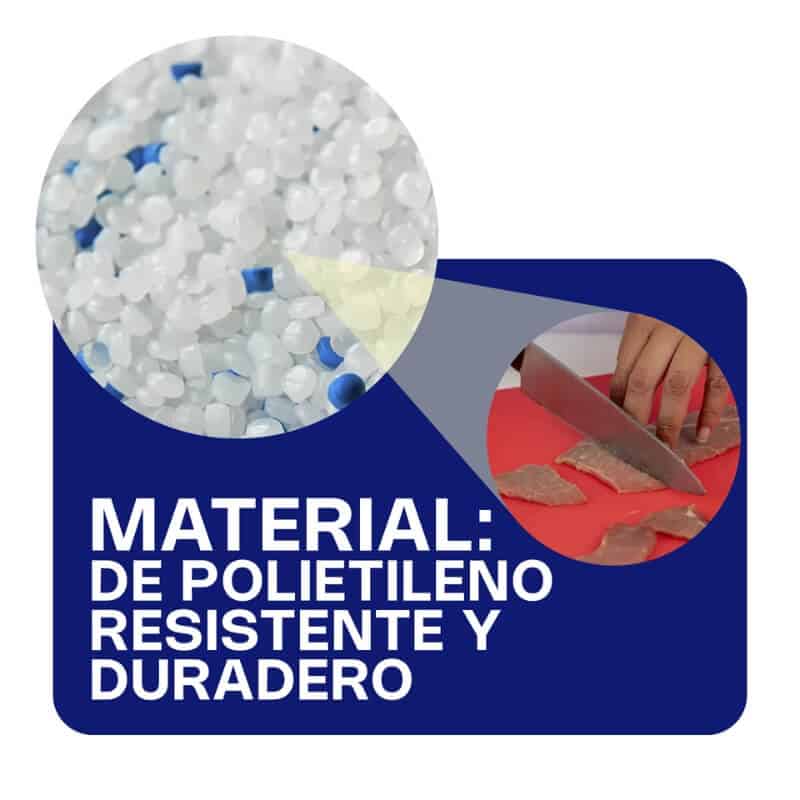 TAPACO-12R CALEDONIA Tablas para cortar 12" 30 x 45 x 1.2 cm Rojo - Imagen 4