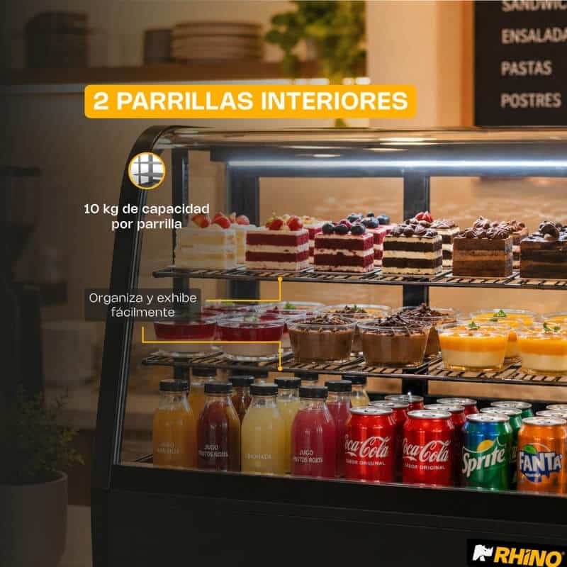 VIREMO-100L RHINO Vitrina Refrigerada de Mostrador - Imagen 4