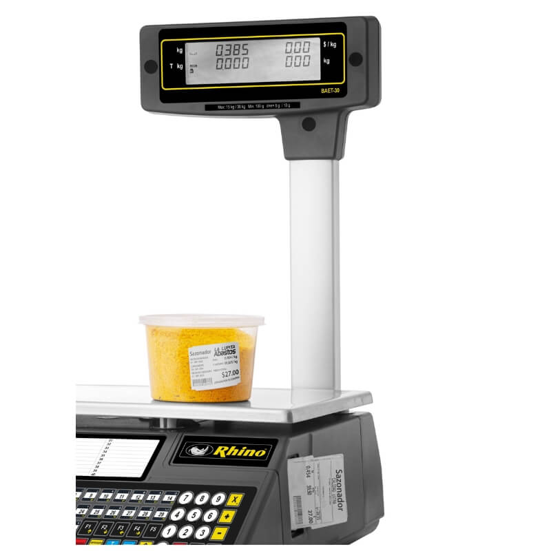 BAET-30 RHINO Bascula Etiquetadora Multirango 30 kg - Imagen 4
