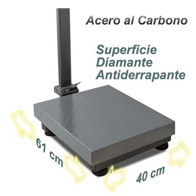 BAPCA-200 RHINO Báscula de Plataforma Plegable con Indicador de Acero 200 kg - Imagen 4