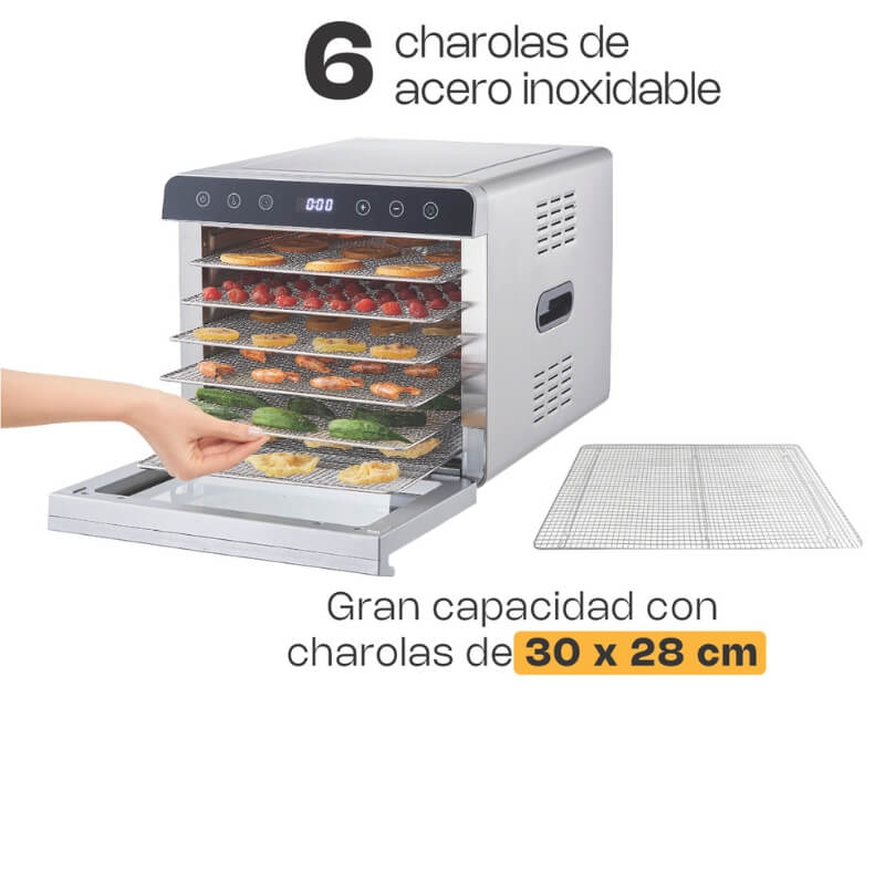 DESALI-6 RHINO Deshidratador de Alimentos 6 Charolas - Imagen 4