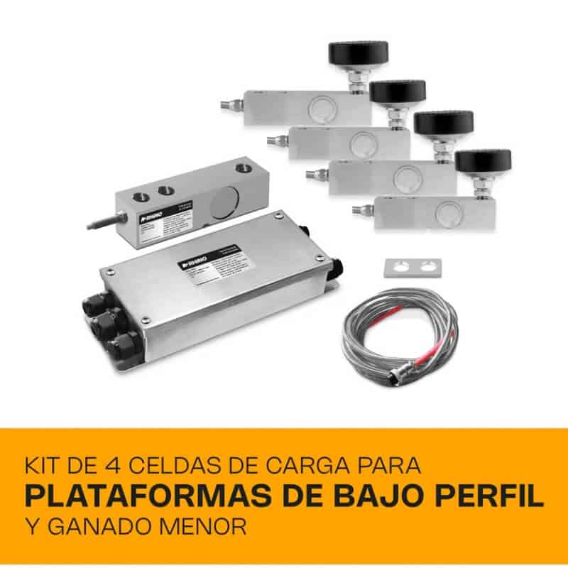 KIT4CEL-2T RHINO 4 Celdas de Carga 2000 kg, Caja de Sumas y Cable de Indicador - Imagen 5