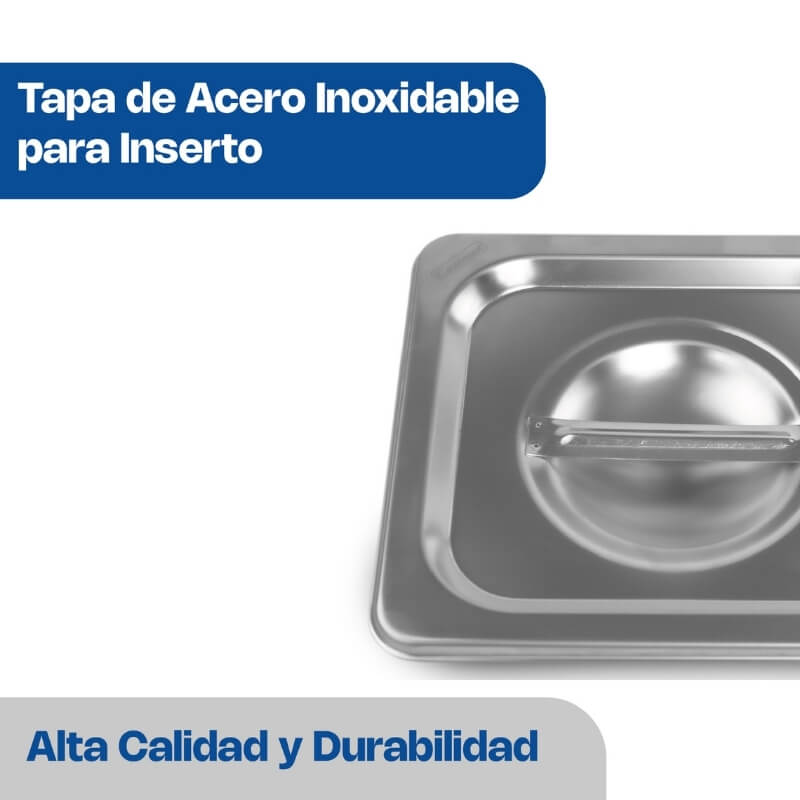 TASE-COM CALEDONIA Tapa de Inserto Sexto de Acero Inoxidable 17.5 x 16 x 1 cm - Imagen 5