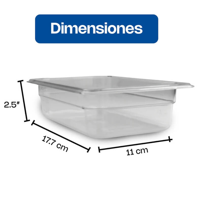 INPONO-2.5 CALEDONIA Inserto Noveno 2.5" / 0.5 Litros de Policarbonato 17.7 x 11 x 6.35 cm - Imagen 5