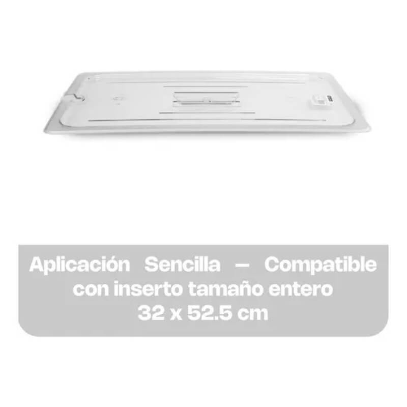 TAENPO-RA CALEDONIA Tapa de Inserto Entero Ranurada de Policarbonato 53 x 33 x 1 cm - Imagen 5