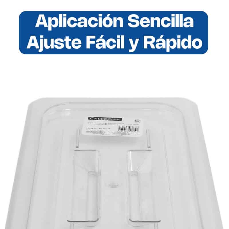 TATEPO-RA CALEDONIA Tapa de Inserto Tercio Ranurada de Policarbonato 32 x 17 x 1 cm - Imagen 5