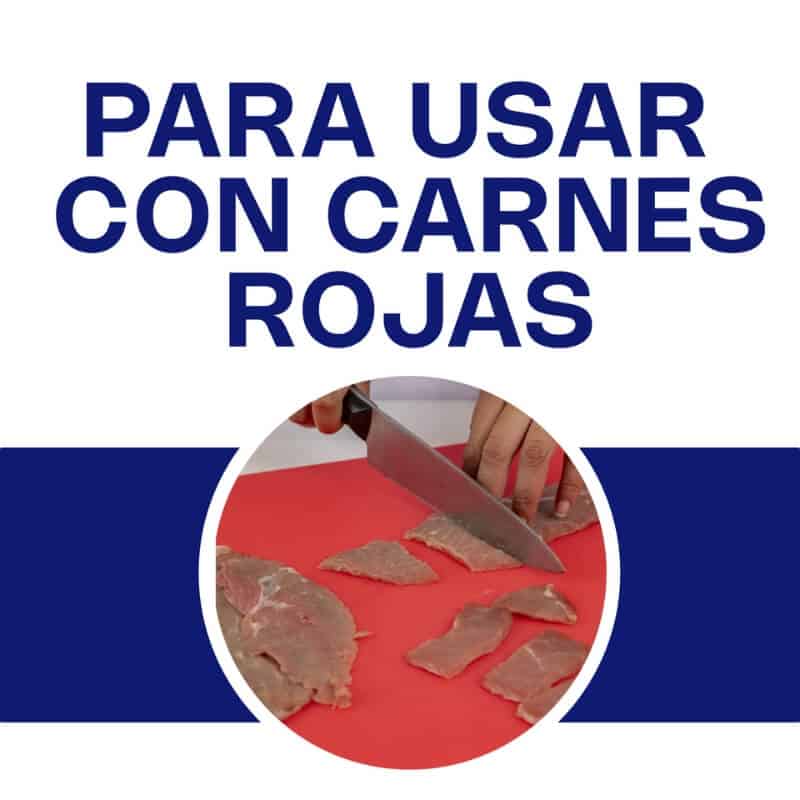 TAPACO-12R CALEDONIA Tablas para cortar 12" 30 x 45 x 1.2 cm Rojo - Imagen 5